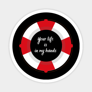 Your life in my hands vintage lifeguard T-shirt Magnet